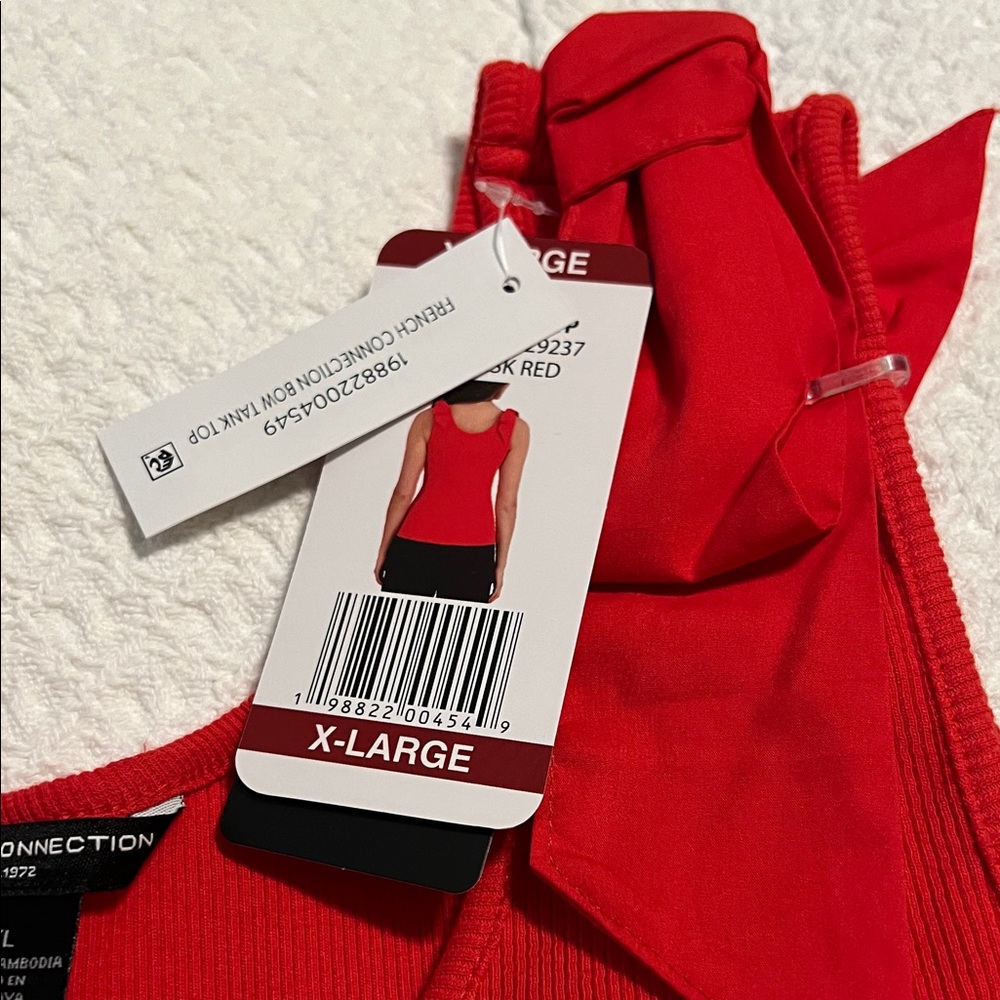French Connection Vibrant Red Kids Camisole - Picture 2 of 6